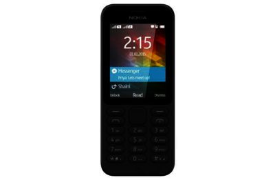 Sim Free Nokia 215 Mobile Phone - Black